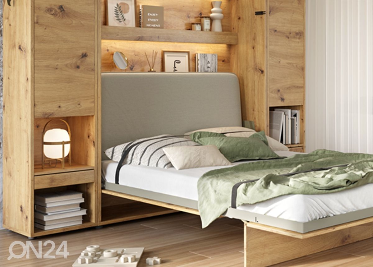 Sängynpääty Lenart BED CONCEPT pystysuoraan kaappisänkyyn 160x200 cm kuvasuurennos