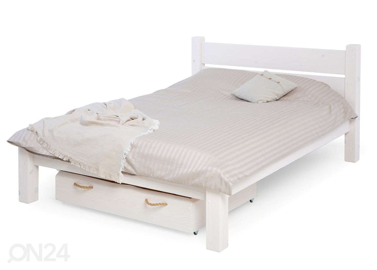 Sänky 120x200 cm, valkoinen kuvasuurennos