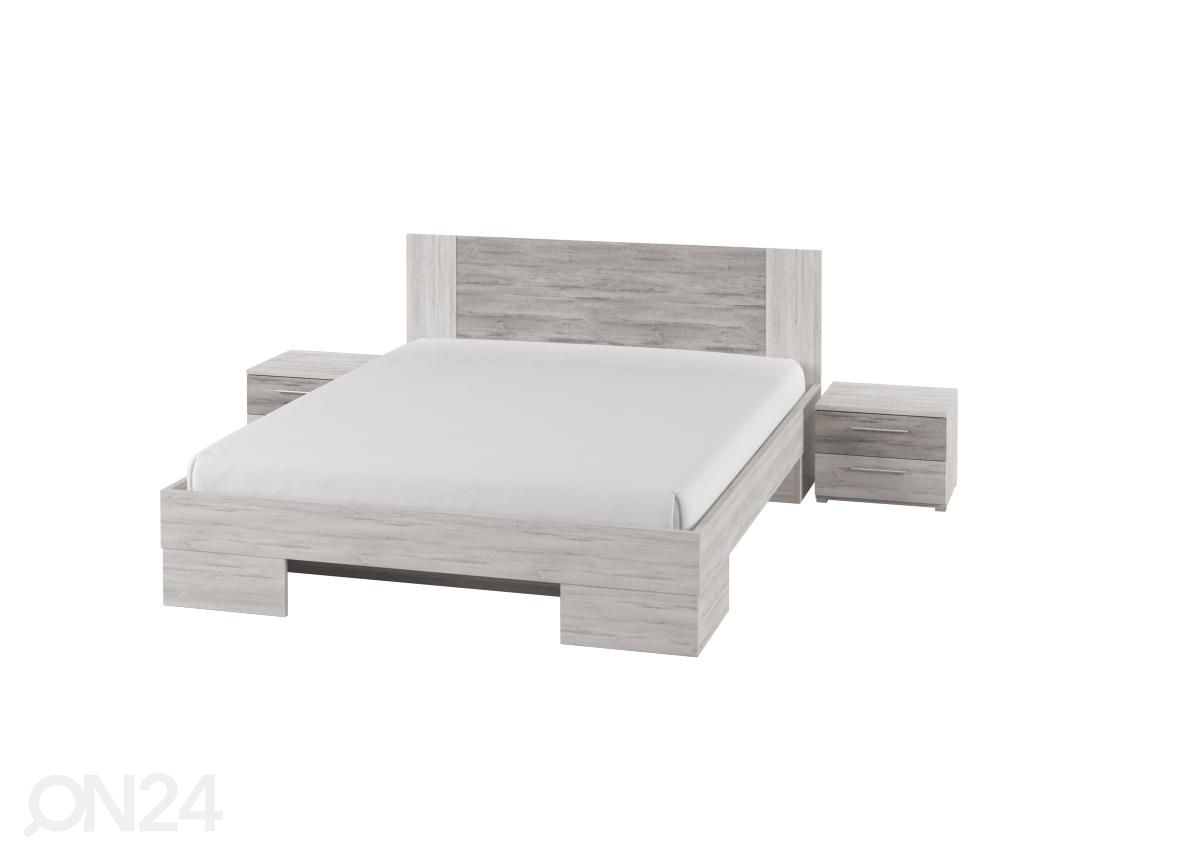 Sänky 160x200 cm + yöpöydät kuvasuurennos
