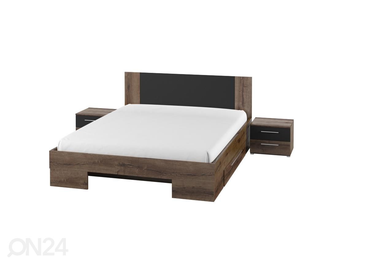 Sänky 160x200 cm + yöpöydät kuvasuurennos