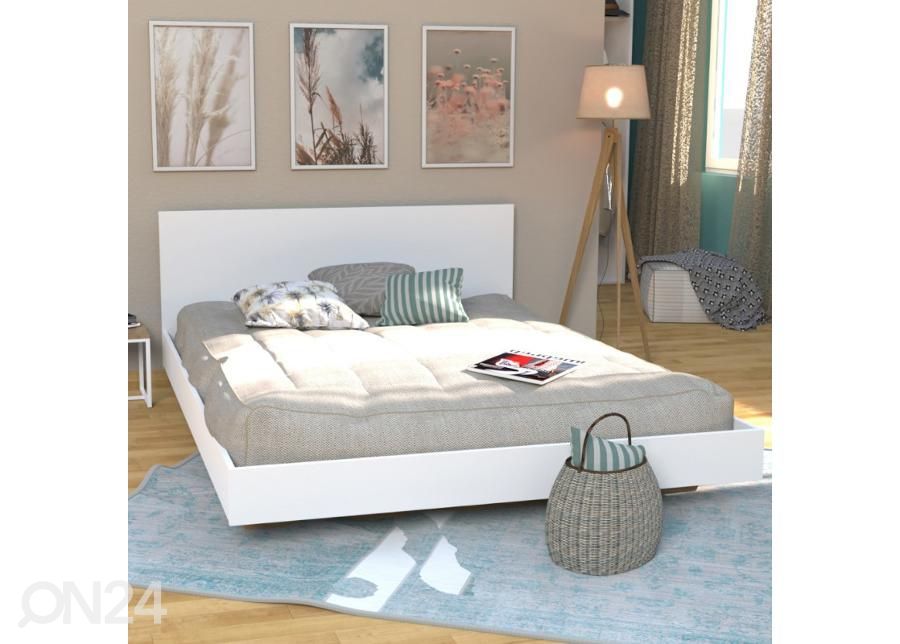 Sänky Loft 160x200 cm, valkoinen kuvasuurennos