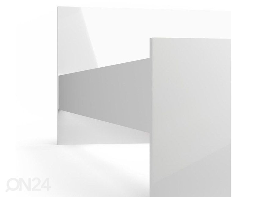Sänky Naia 160x200 cm, valkoinen korkeakiilto kuvasuurennos