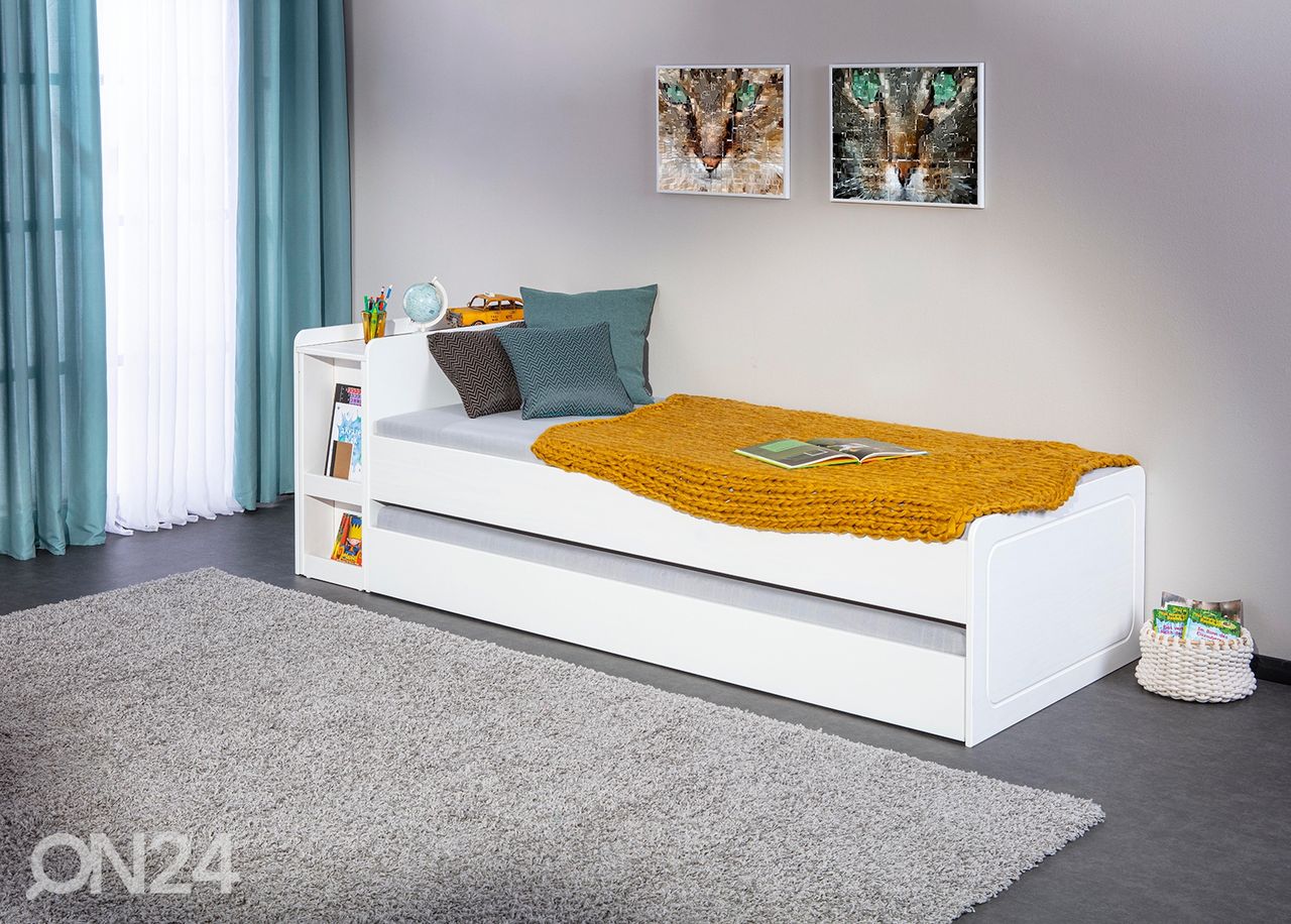 Sänky Negras 90x200 cm, valkoinen kuvasuurennos
