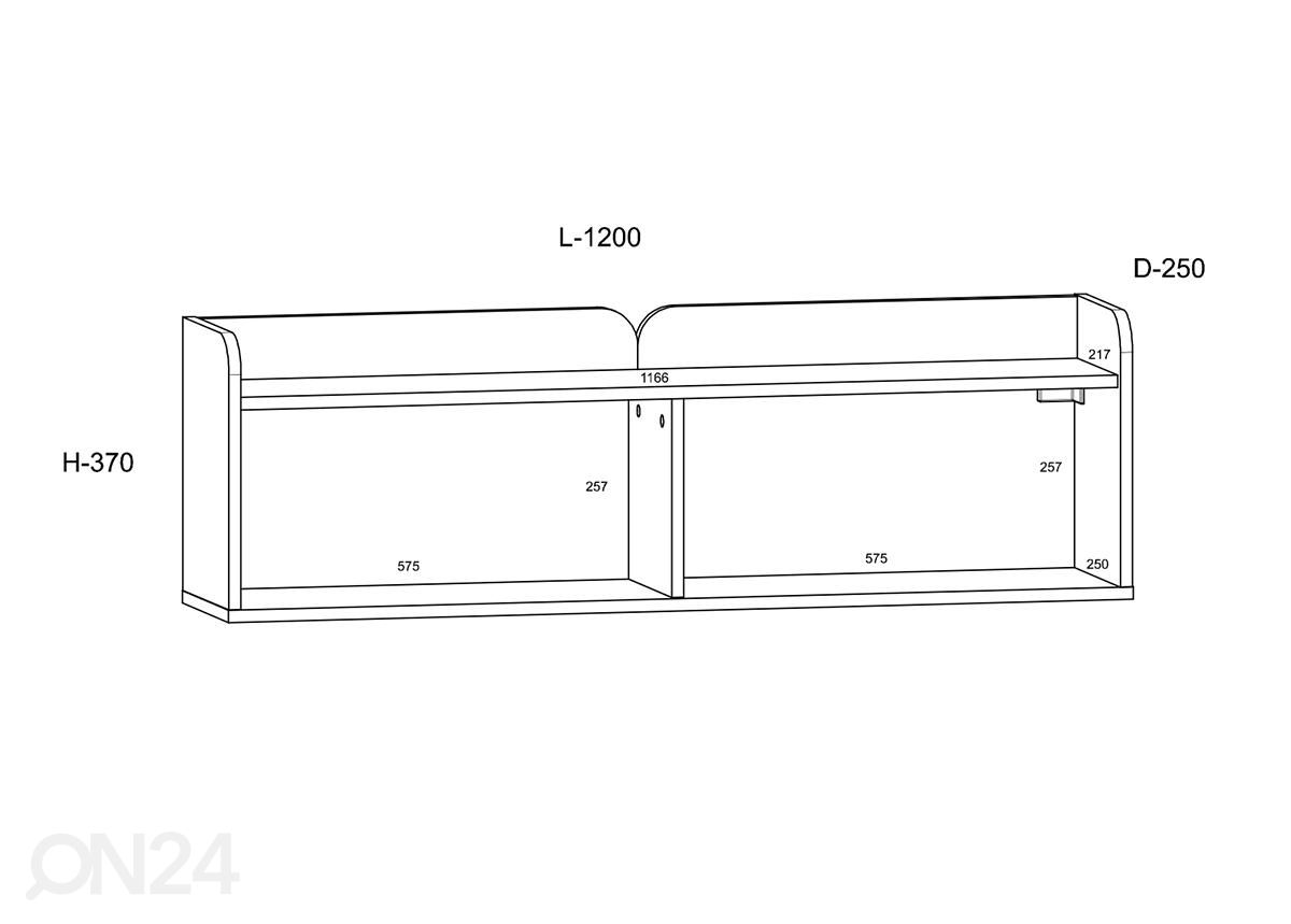 Seinähylly 120 cm kuvasuurennos