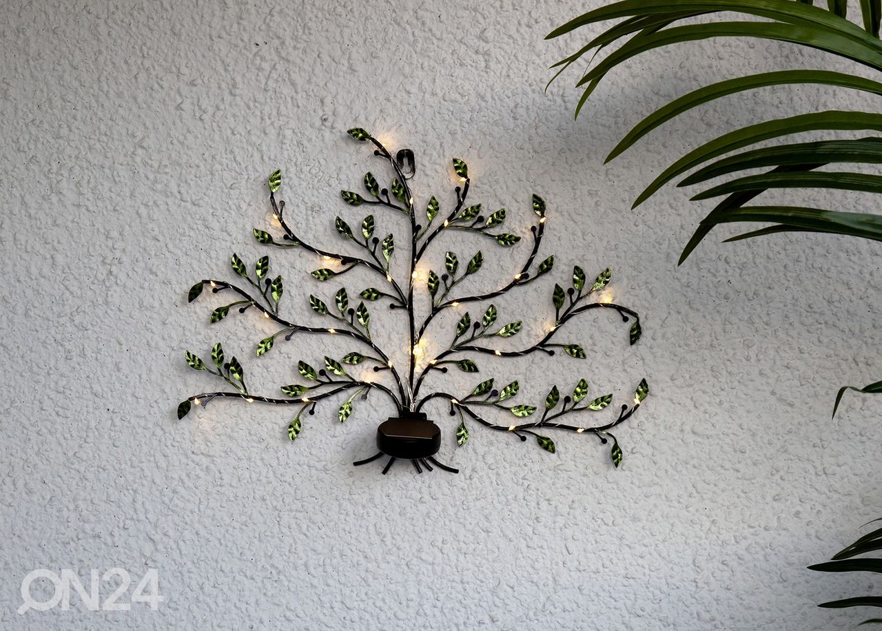 Seinäkoriste aurinkokennolla Tree of life kuvasuurennos