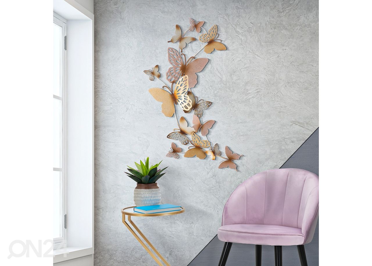 Seinäkoriste Butterflies 59,5x111,5 cm kuvasuurennos