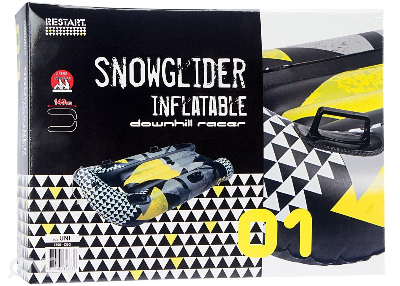 Snowtube liukuri Downhill Racer kuvasuurennos