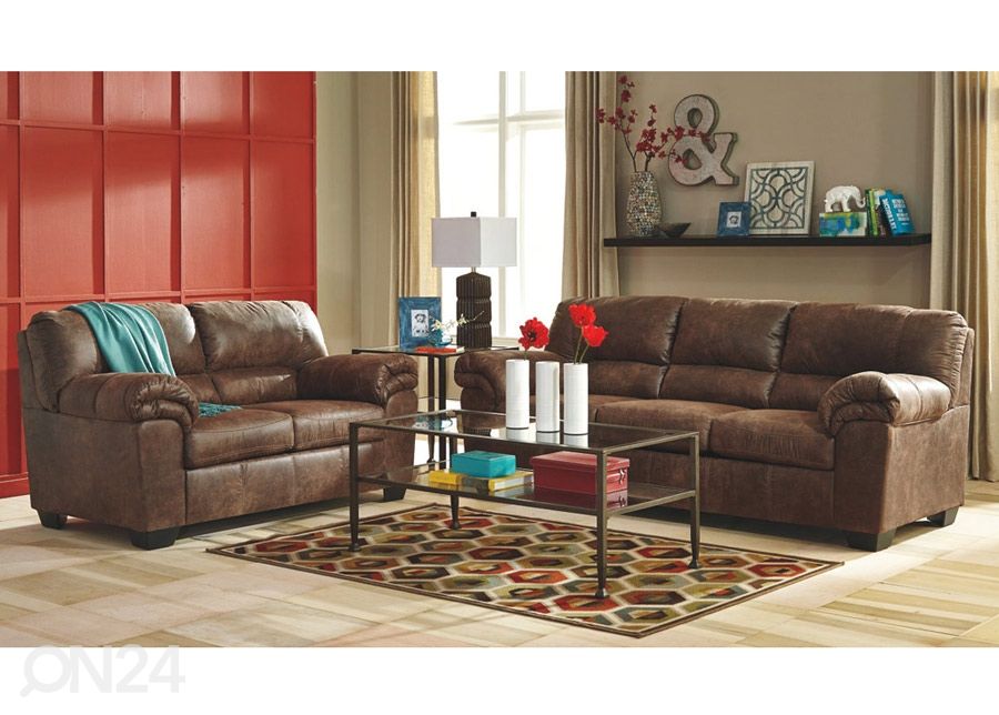 Sohva 2-ist, ruskea kuvasuurennos