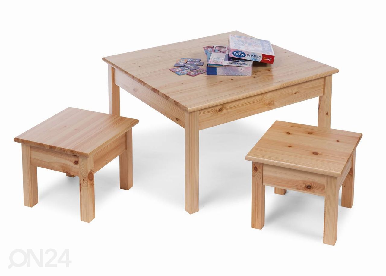 Sohvapöytä / lasten pöytä 75x75 cm kuvasuurennos