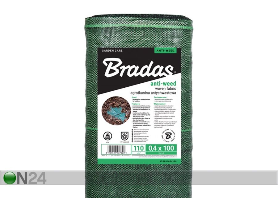 Suojakangas Bradas 110 g/m²/0,4x100 m kuvasuurennos