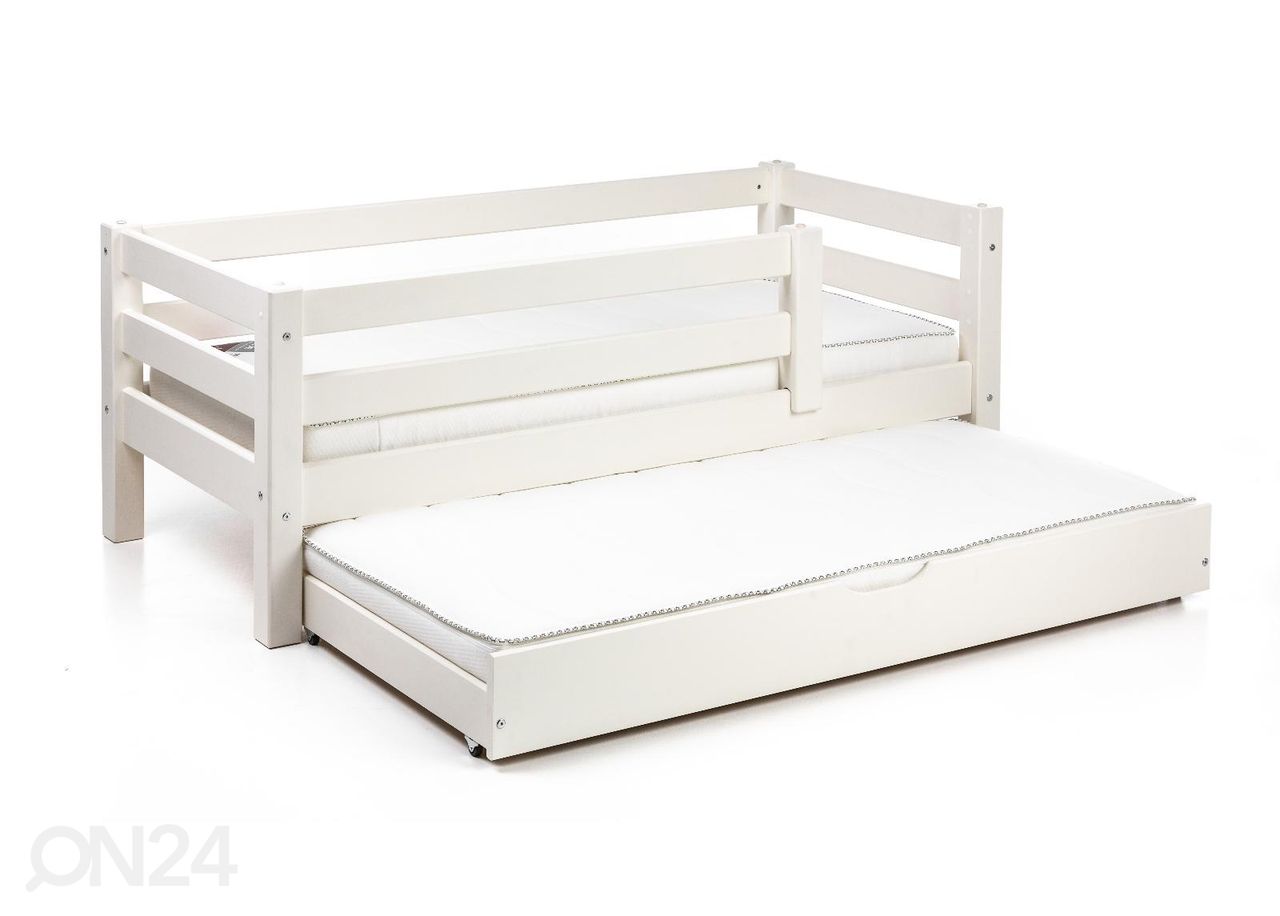 Suwem massiivipuinen sänky Liisa 70x160 cm turvalaidoilla ja varasängyllä kuvasuurennos