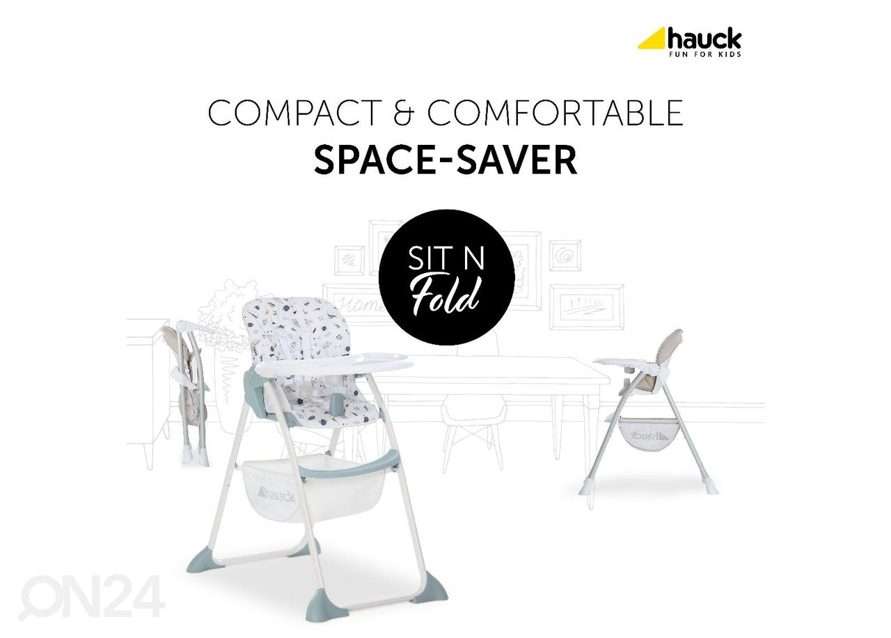 Syöttötuoli Hauck Essential Sit N Fold beige kuvasuurennos