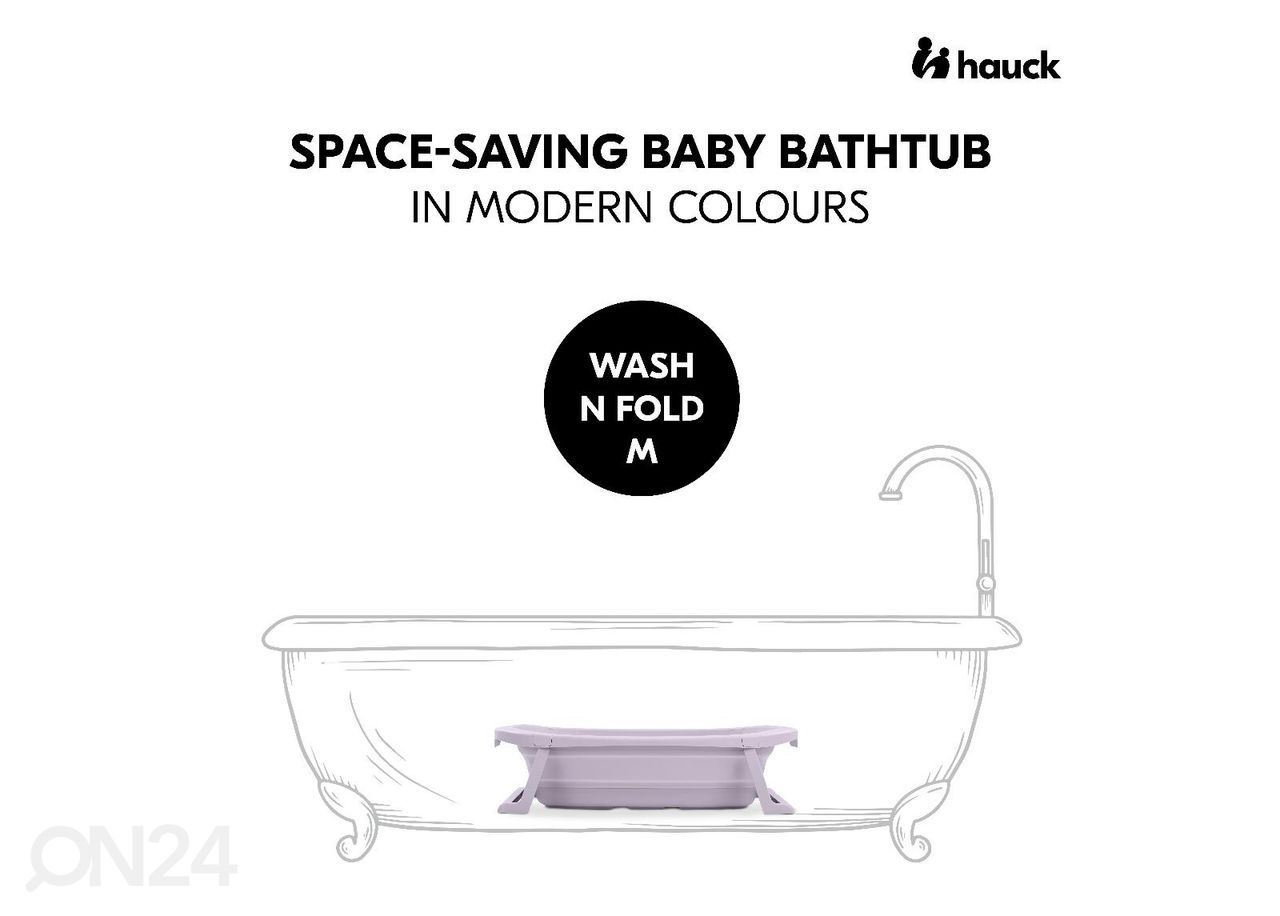 Taitettava kylpyamme vauvalle Hauck Wash N Fold M kuvasuurennos