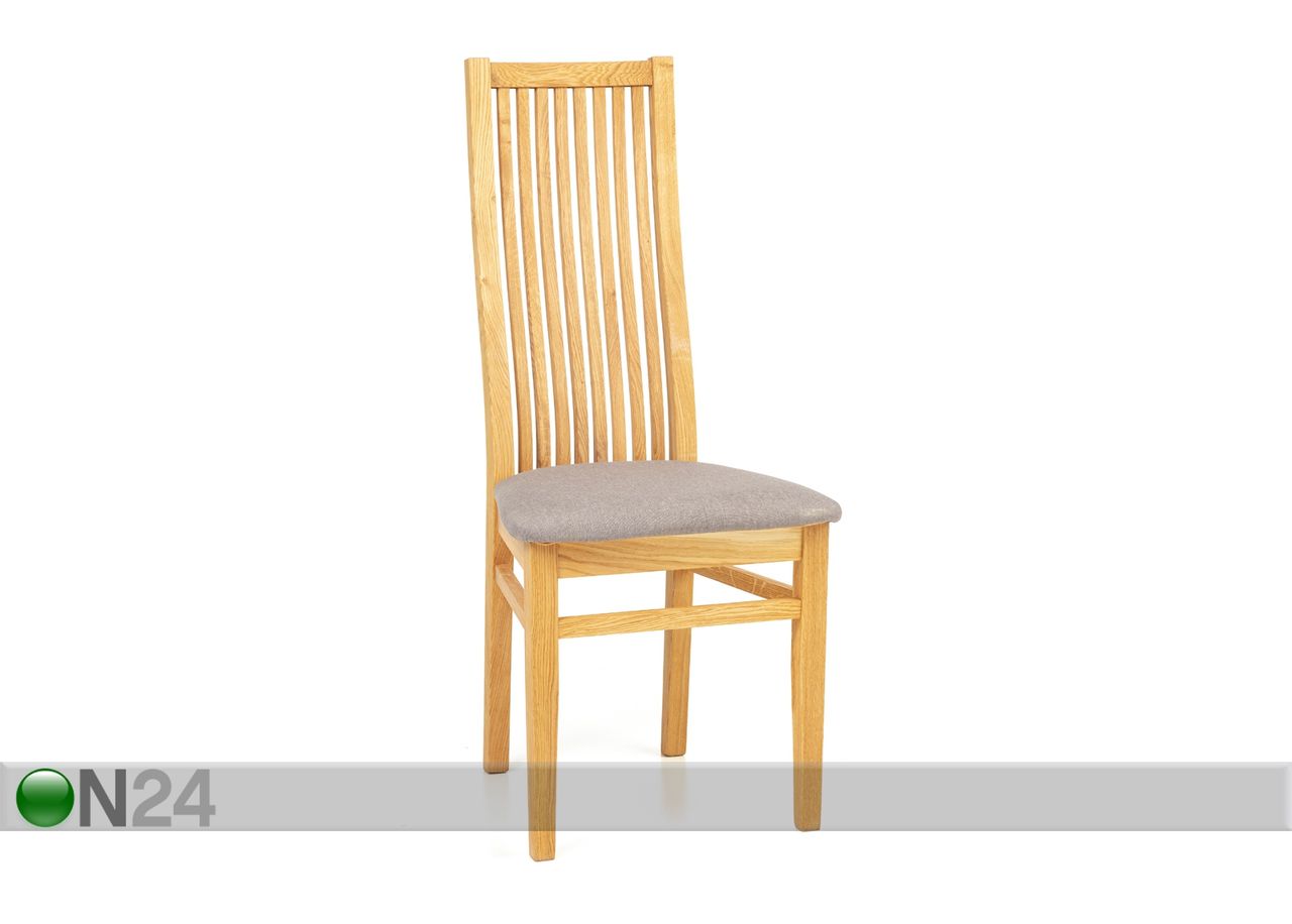 Tammi ruokapöytä Len21 90x65 cm + 2 tuolia Sandra harmaa kuvasuurennos