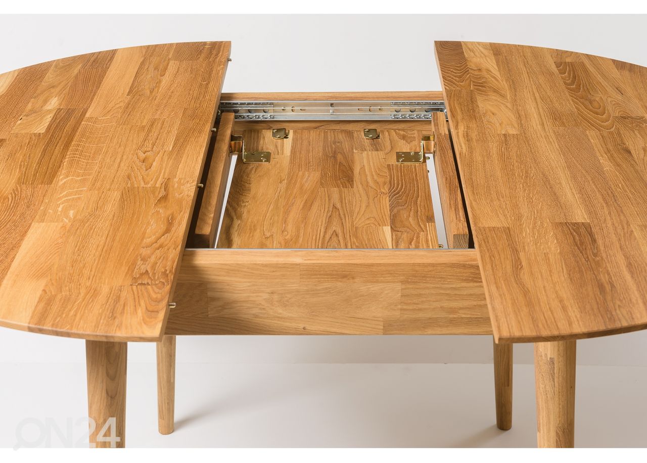 Tammi ruokapöytä Scan 100x100/130 cm+ 4 tuolia Irma kuvasuurennos