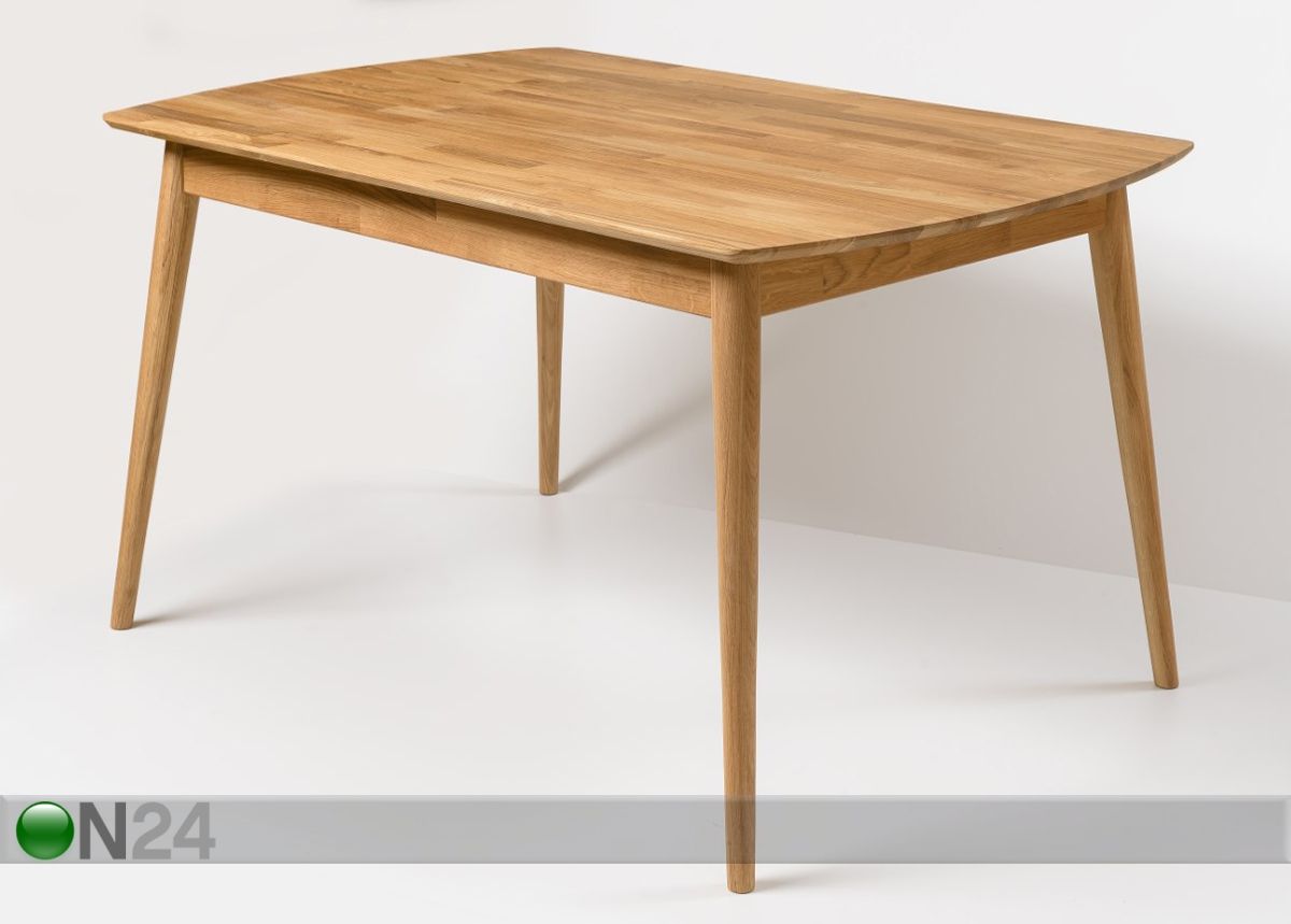 Tammi ruokapöytä Scan 140x90 cm + 4 tuolia Sandra kuvasuurennos