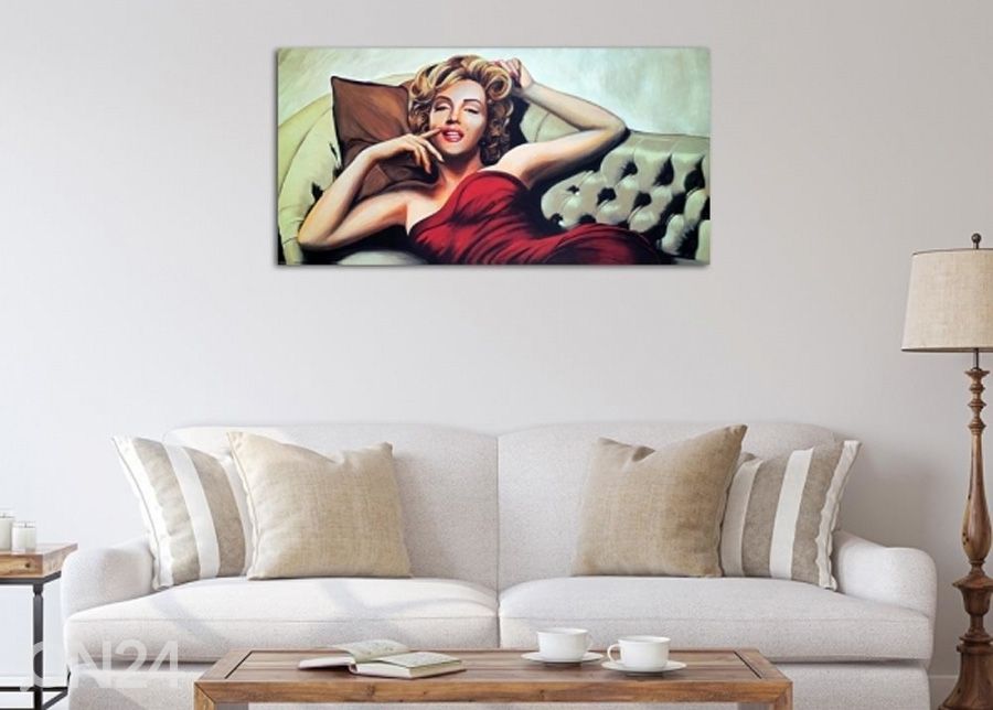 Taulu Night with Marilyn 3D 100x50 cm kuvasuurennos