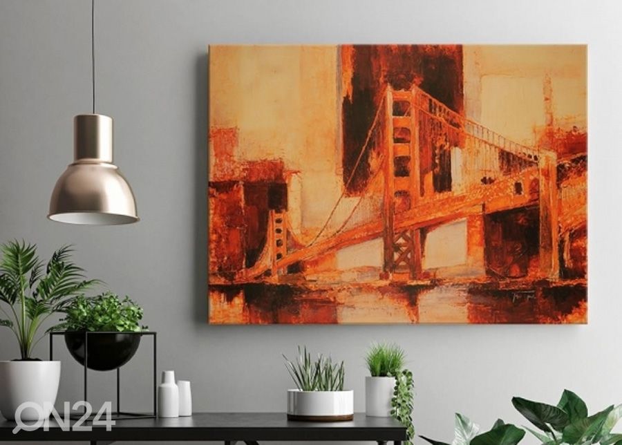 Taulu Painted Bridge 3D 98x68 cm kuvasuurennos