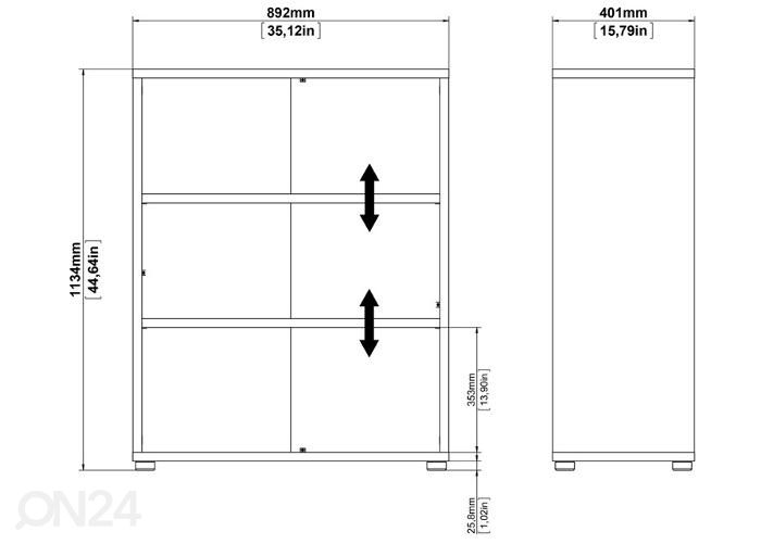 Toimistokaappi Prima 89 cm kuvasuurennos