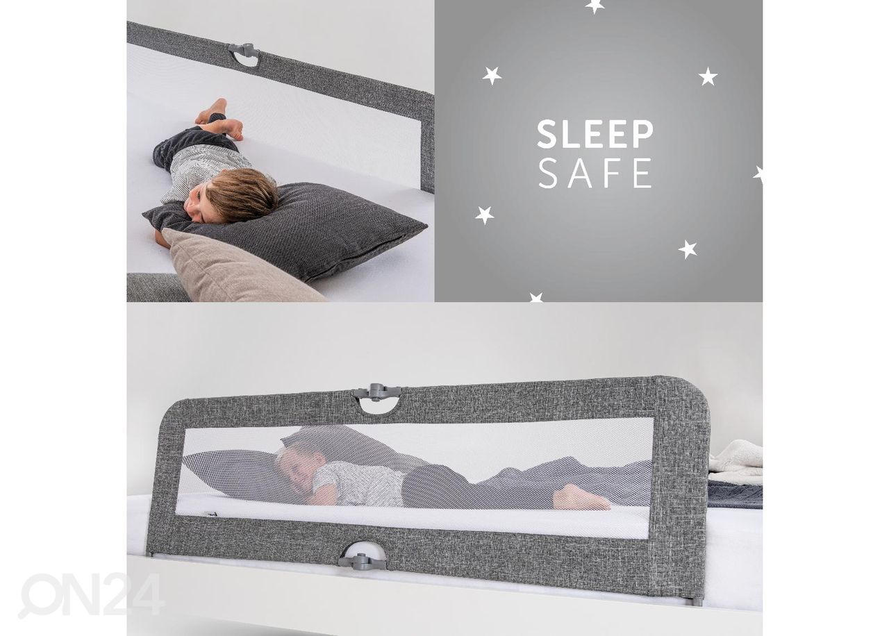 Turvalaita 150 cm Hauck Essential Sleep N Safe Plus XL Melange harmaa kuvasuurennos