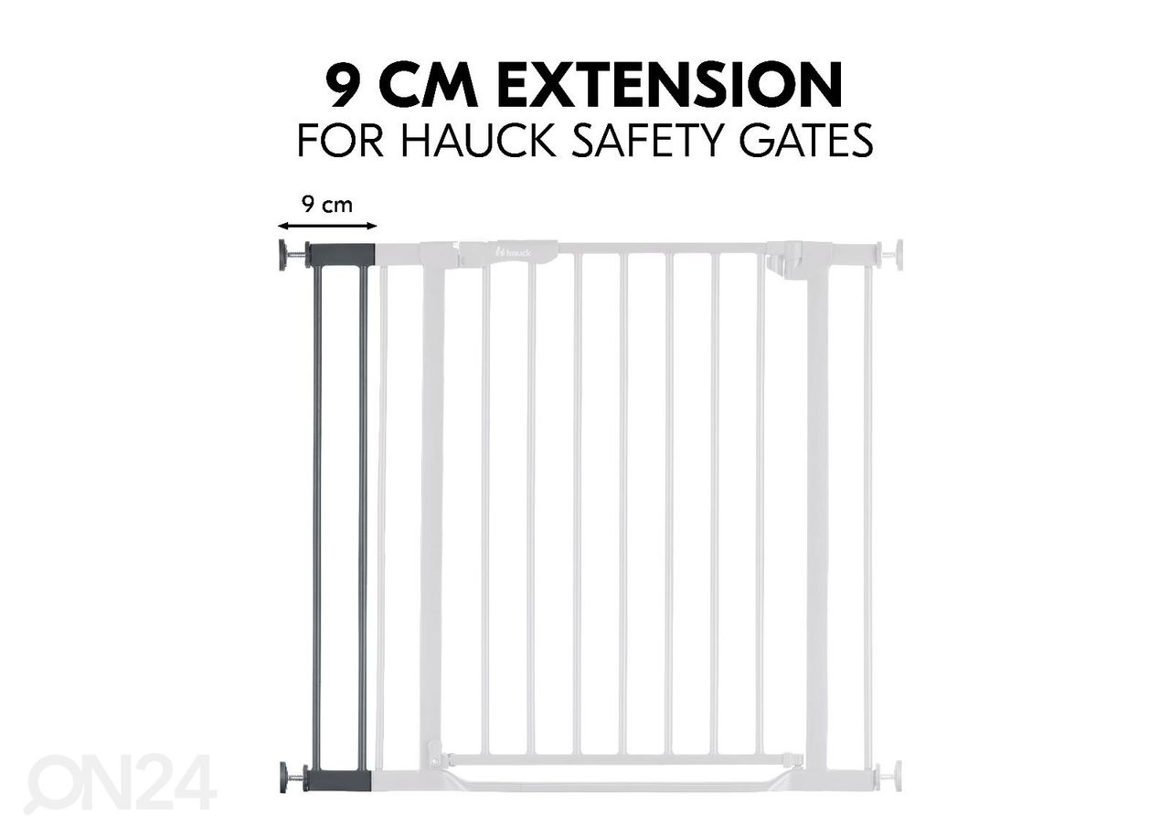 Turvaportin jatkopala 9 cm Hauck Select tummanharmaa kuvasuurennos
