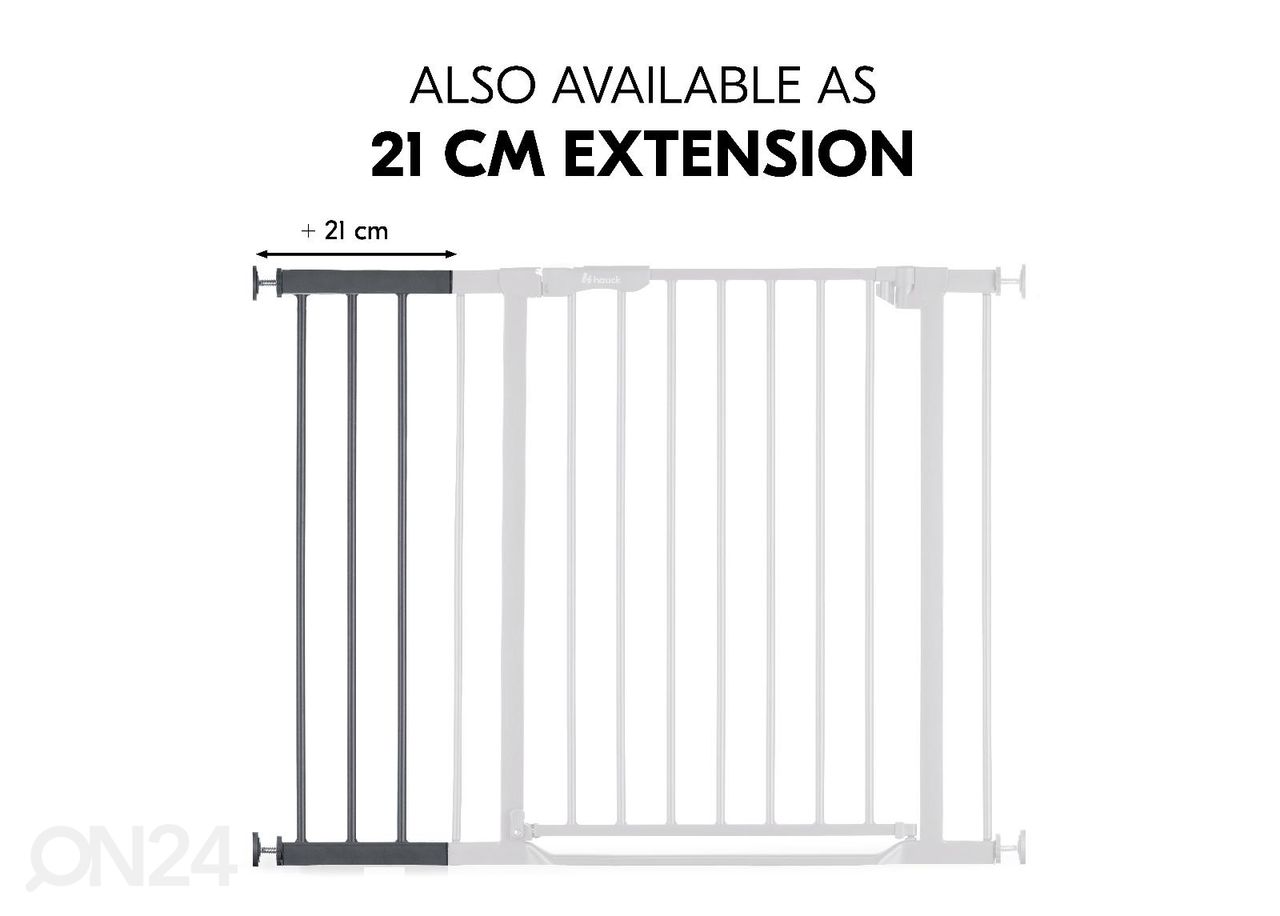 Turvaportin jatkopala 9 cm Hauck Select tummanharmaa kuvasuurennos