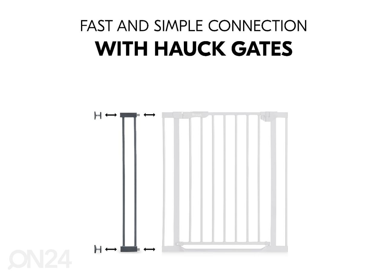 Turvaportin jatkopala 9 cm Hauck Select tummanharmaa kuvasuurennos
