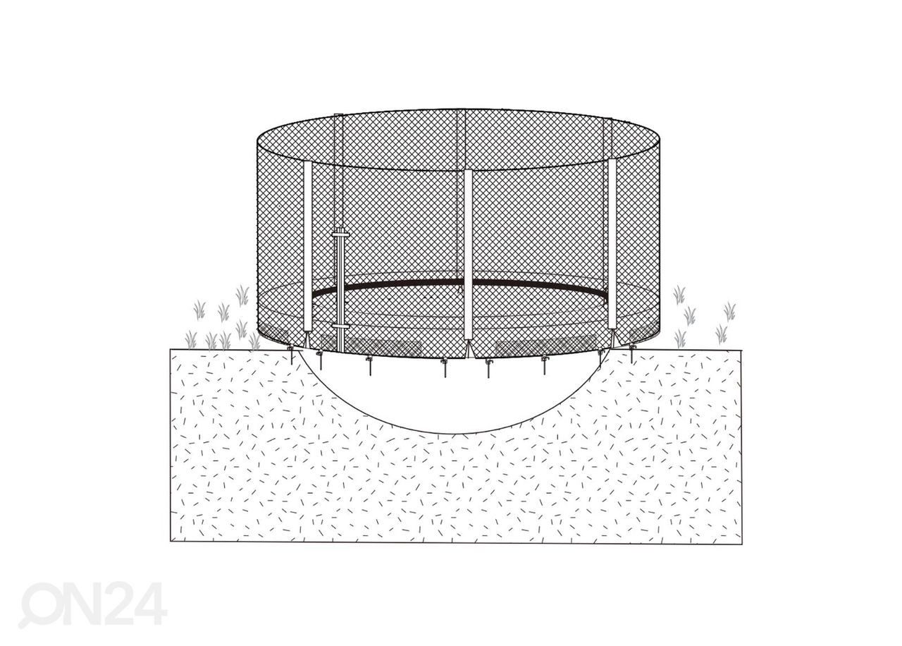 Turvaverkko D 305cm maatrampoliinille kuvasuurennos