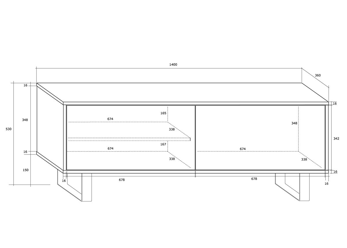 TV-taso 140 cm kuvasuurennos