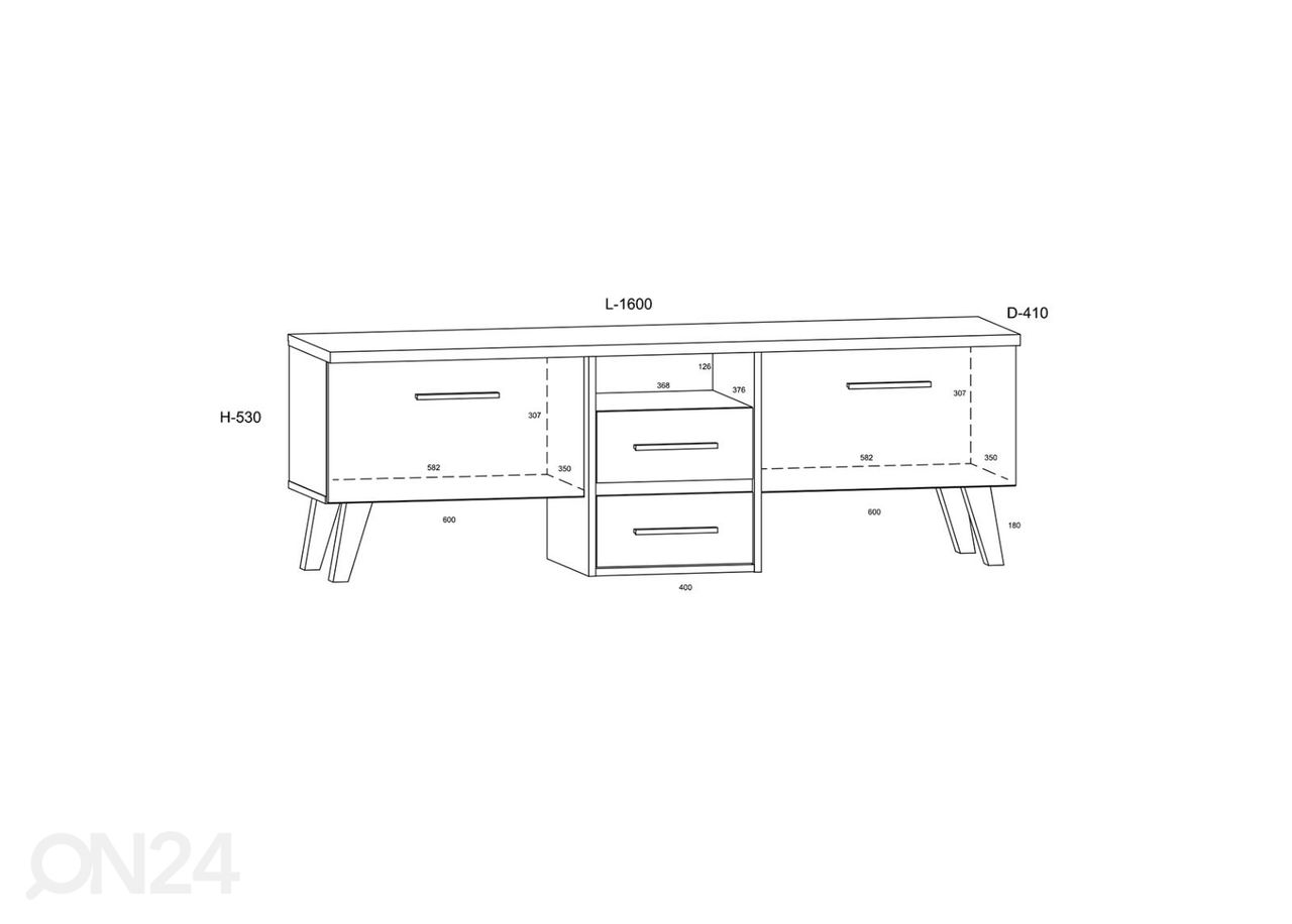 TV-taso 160 cm kuvasuurennos