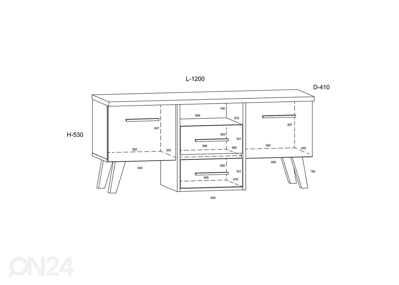 TV-taso Clon 120 cm kuvasuurennos