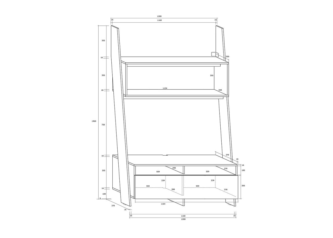 TV-taso Mallow 120 cm kuvasuurennos