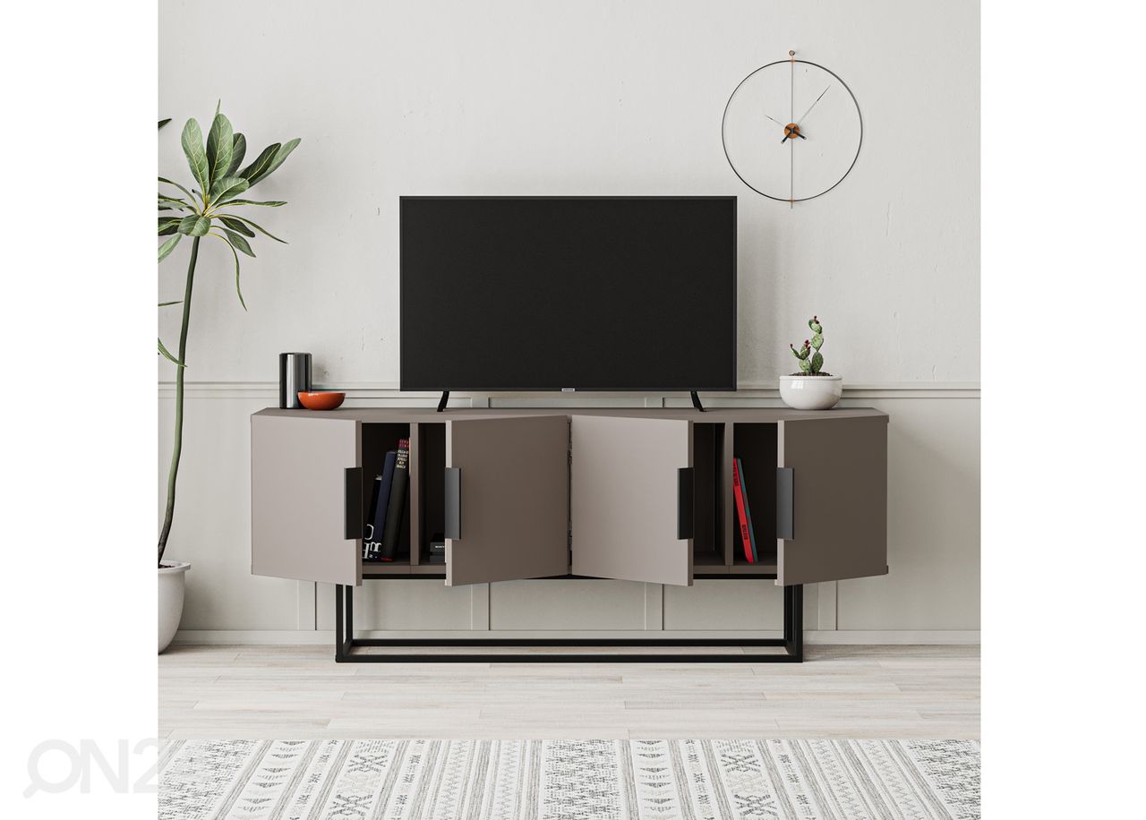 TV-taso Titan Mocca 140 cm kuvasuurennos