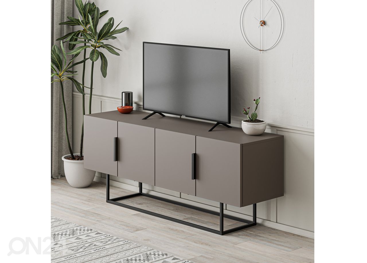 TV-taso Titan Mocca 140 cm kuvasuurennos