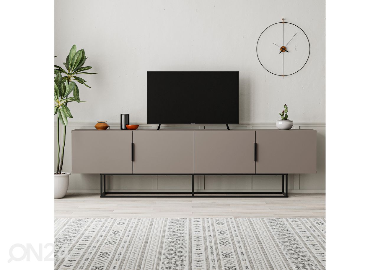 TV-taso Titan Mocca 4P 200 cm kuvasuurennos