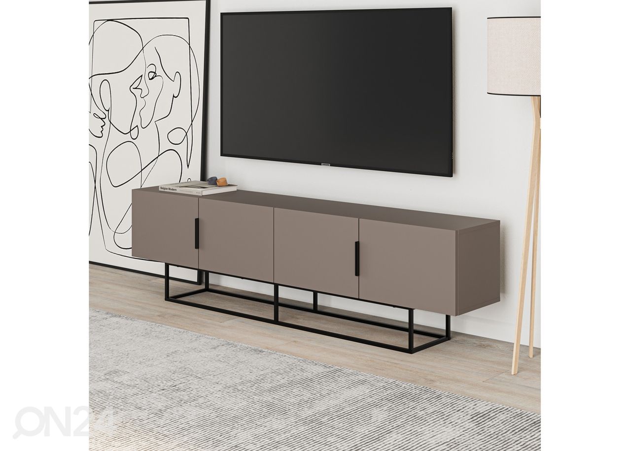 TV-taso Titan Mocca 4P 200 cm kuvasuurennos