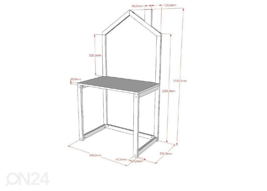 Työpöytä Dallas 80,5 cm kuvasuurennos