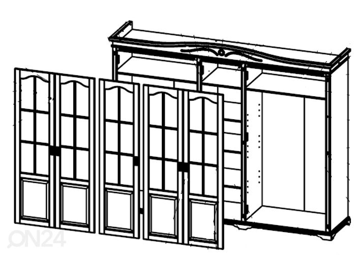 Vaatekaappi Uffizzi 258 cm kuvasuurennos