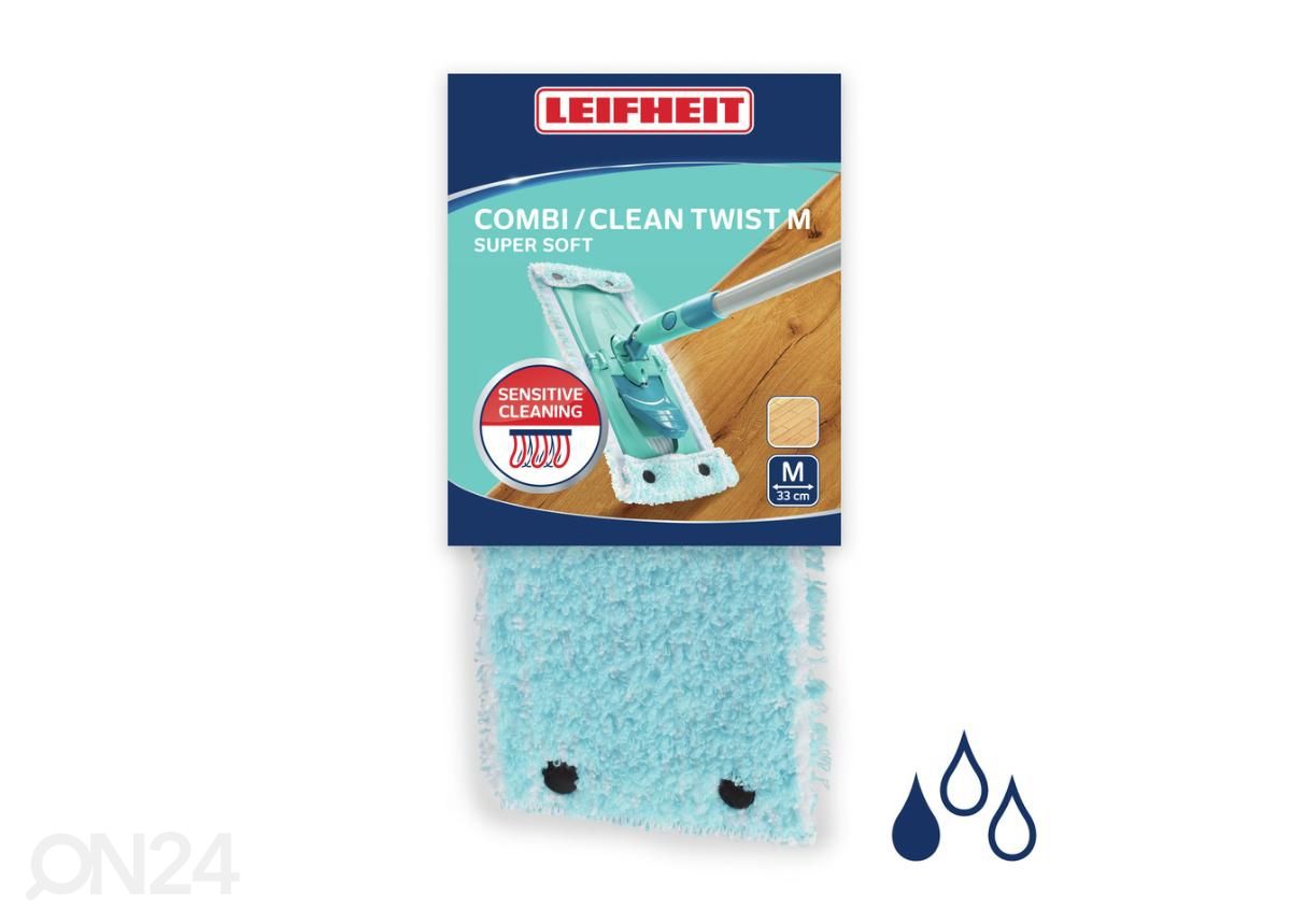 Vaihtomoppi Leifheit Twist/Combi Clean ExtraSoft kuvasuurennos