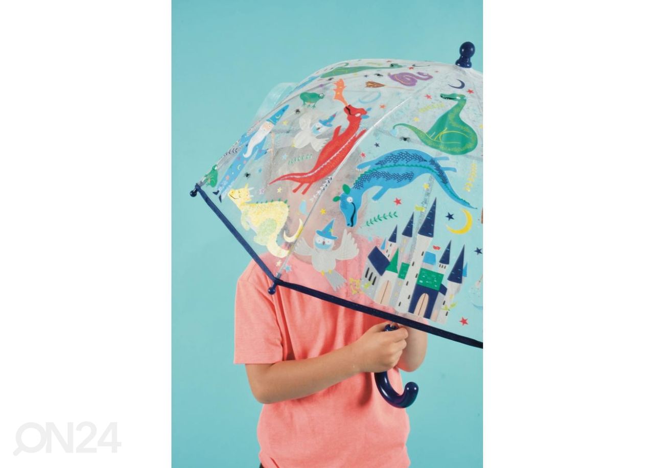 Väriä muuttava sateenvarjo Noidutut kuvasuurennos