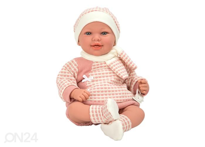 Vauvanukke Arias vaaleanpunaisella asulla, 45 cm kuvasuurennos