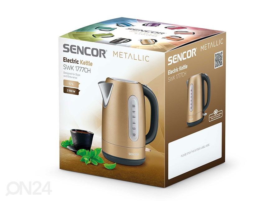 Vedenkeitin Sencor Metallic 1,7 L kuvasuurennos