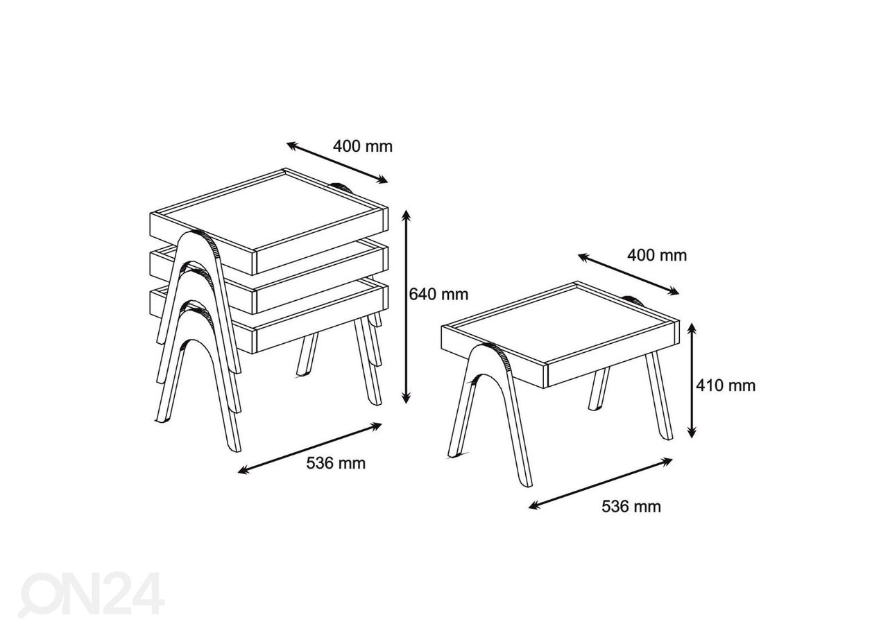Yöpöytä/ sivupöytä kuvasuurennos