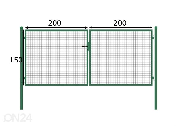 Ajoportin runko 1,5x4 m mitat