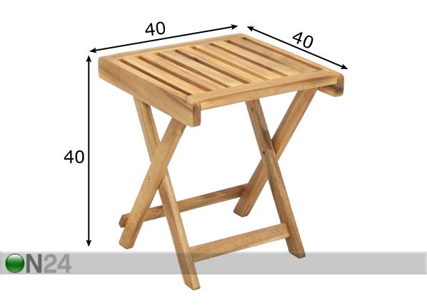 Apupöytä FINLAY mitat