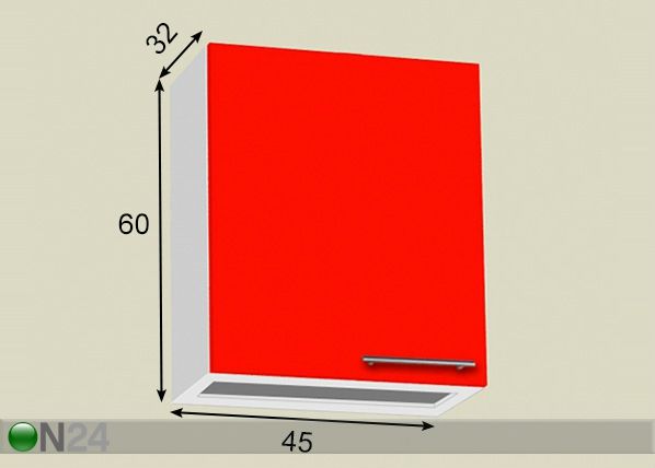 Astiankuivauskaappi 45 cm mitat