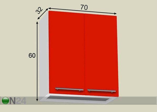 Astiankuivauskaappi 70 cm mitat