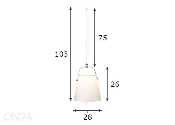 Aurinkokennovalaisin Solia Shade mitat