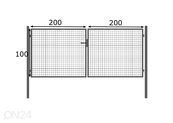 Autoportti, harmaa 1x4 m mitat