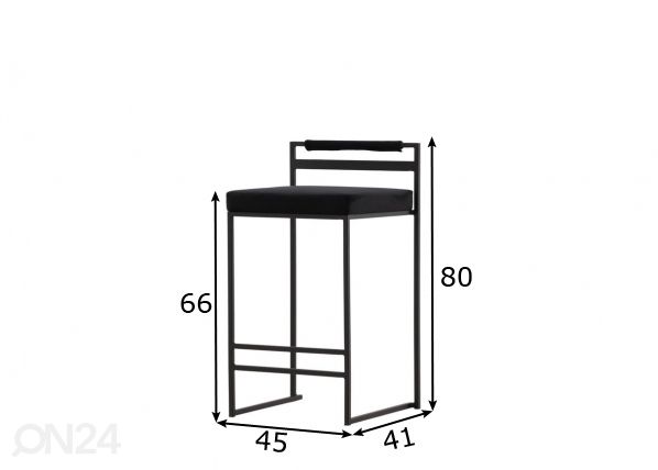 Baarijakkarat Opelika, 2 kpl mitat